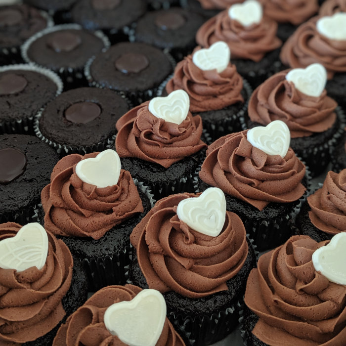 Chocolate Heart Cupcakes