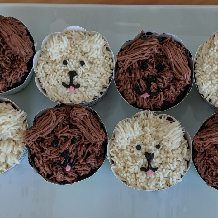Dog Decorated Cupcakes