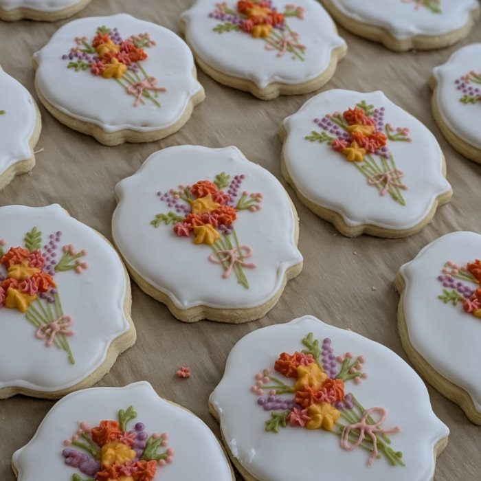 Flower Bouquet Sugar Cookies