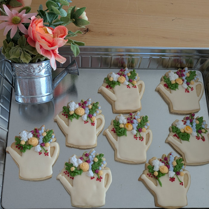 Flower Pot Sugar Cookies